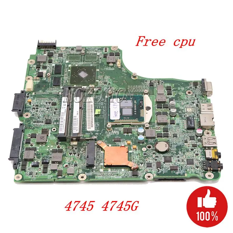 Материнская плата NOKOTION MB.PSM06.001 для ноутбука Acer ASPIRE 4745 4745G материнская HM55 DDR3 HD5470