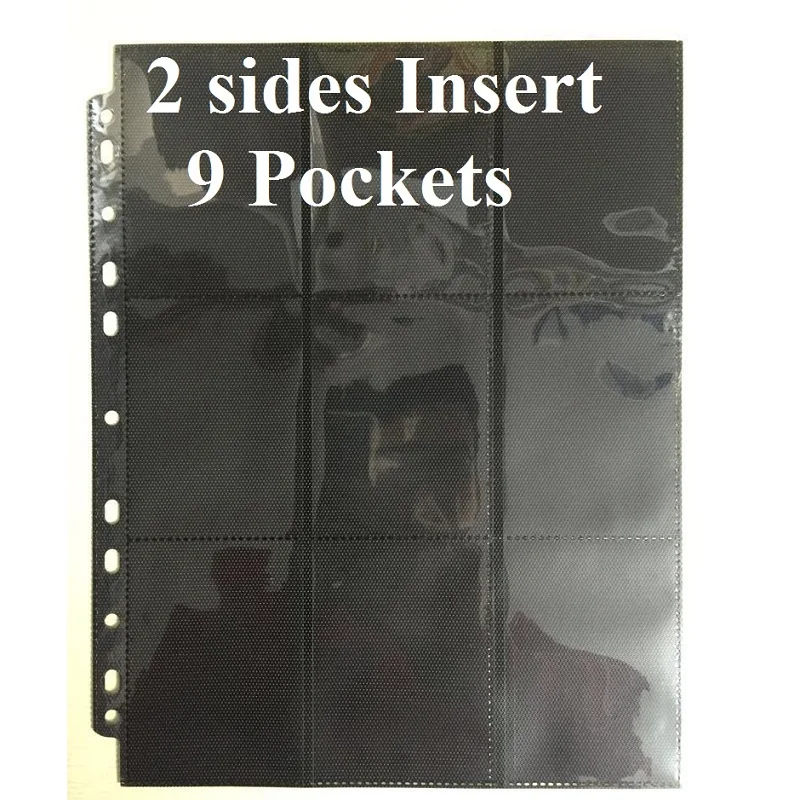 

20 pages 2 sides insert 9 pockets Board game cards page trading card protector for magical the star card pages
