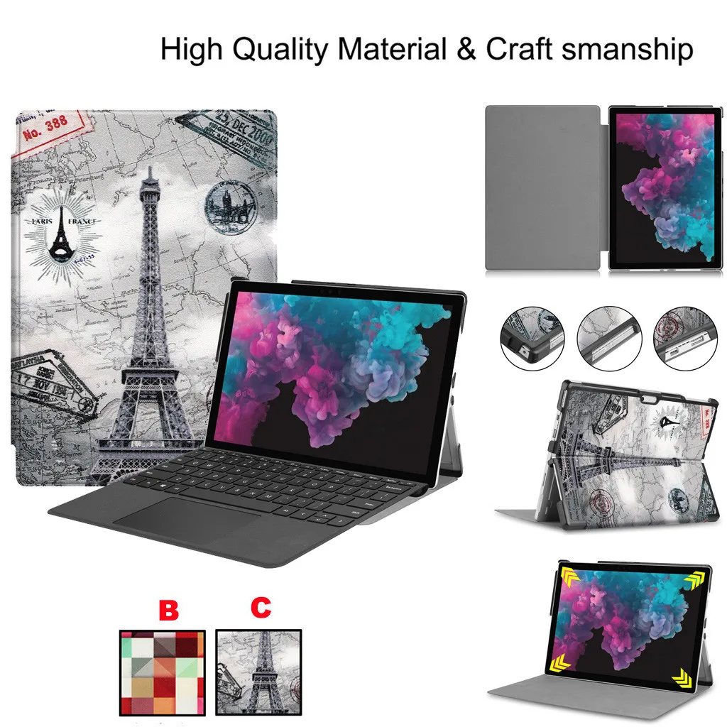 Folio Stand чехол для microsoft Surface Pro 6 /Pro 5 /Pro 4 12,3 подставка держатель дизайн противостоять грязи пятна компактный