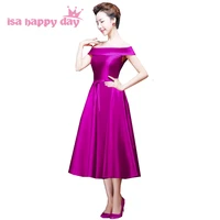 2020 new arrival robe de soire purple color prom satin dresses girl size 4 dress ball gown for special occasions h2904