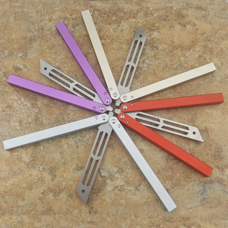 Нож для тренера бабочки Triton 440 лезвие алюминиевая ручка втулка система jilt нож не