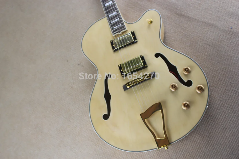 Бесплатная доставка Высочайшее качество 6 строка Гитары с золотой металлической