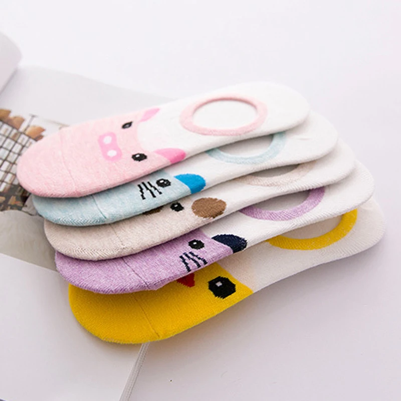 Модные высококачественные носки из чесаного хлопка милые Мультяшные с вышивкой