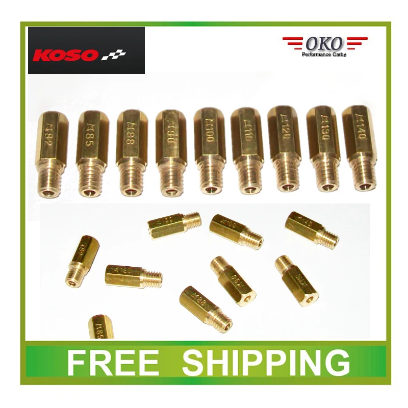 

5pcs/set Modified PWK high-speed nozzle KOSO INJECTOR jet main nozzle OKO jet main nozzle and orifice 30mm 32mm 34mm carb