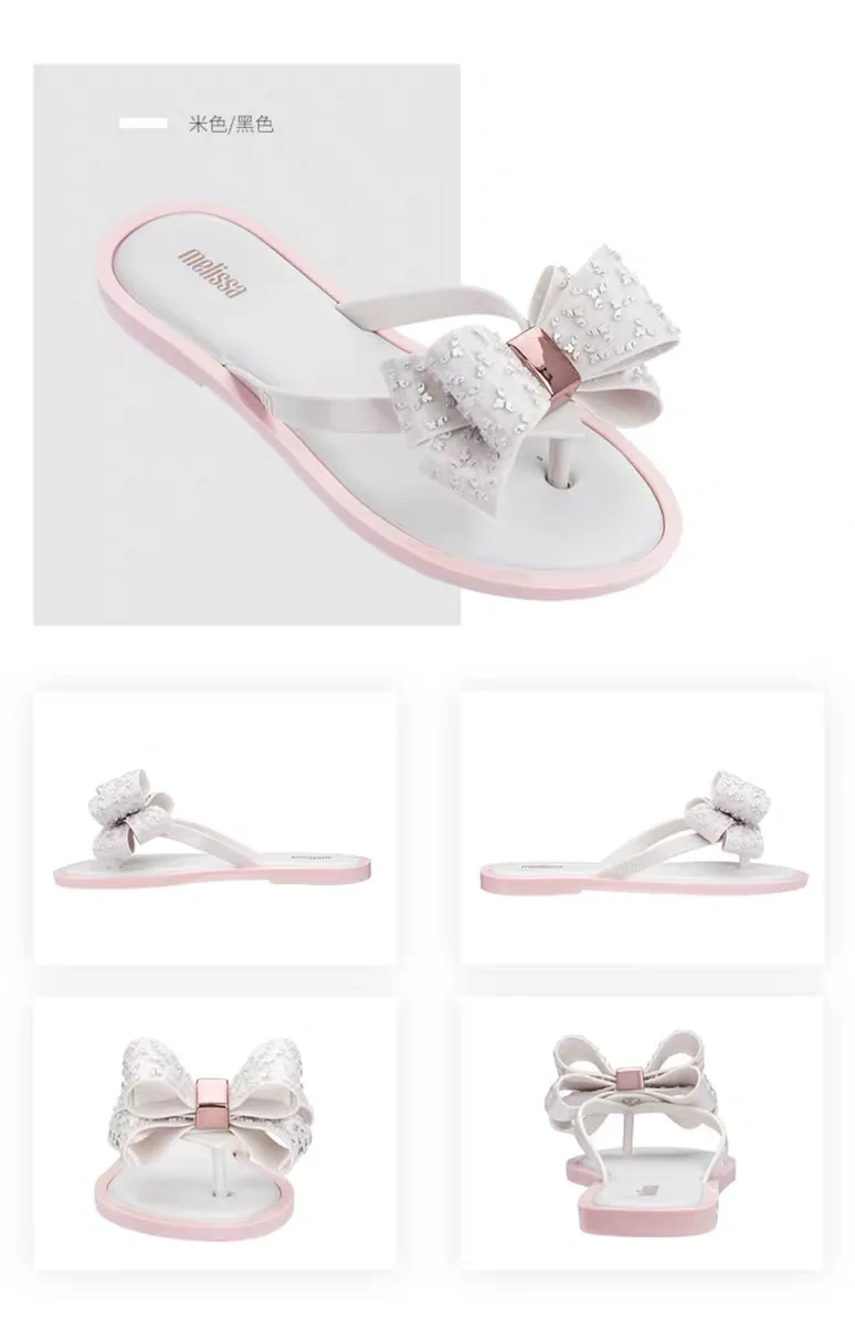 Melissa/обувь в Корейском стиле; Модные женские прозрачные пляжные сандалии; женские флип-флопы на плоской подошве; женские летние шлепанцы с сердечками