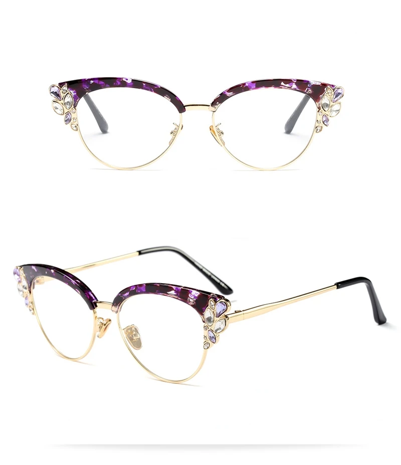 Cat Eye Eyeglasses Spectacle Frame Women Computer Myopia Optical For Female Vintage Eyewear Clear Lens Eye Glasses Frame RS511