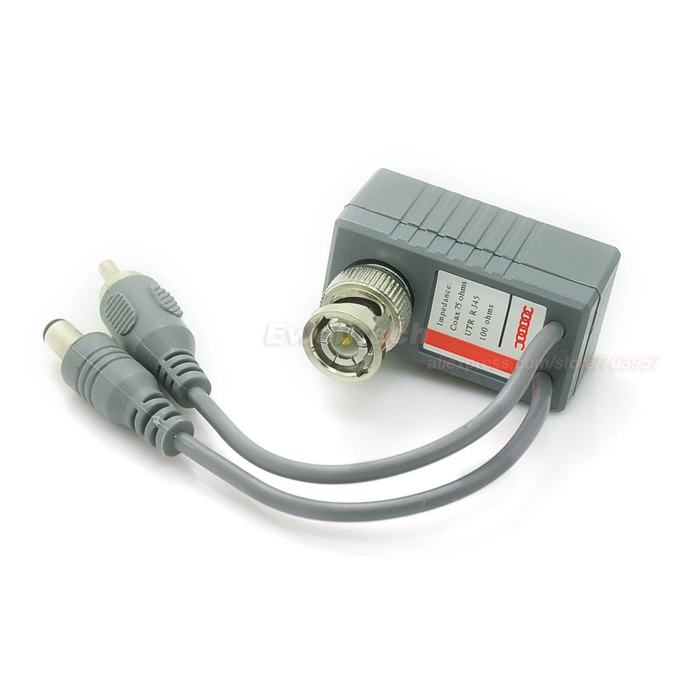 Трансивер CCTV витая пара RJ45 UTP балун BNC аудио-видео DC мощность CAT5