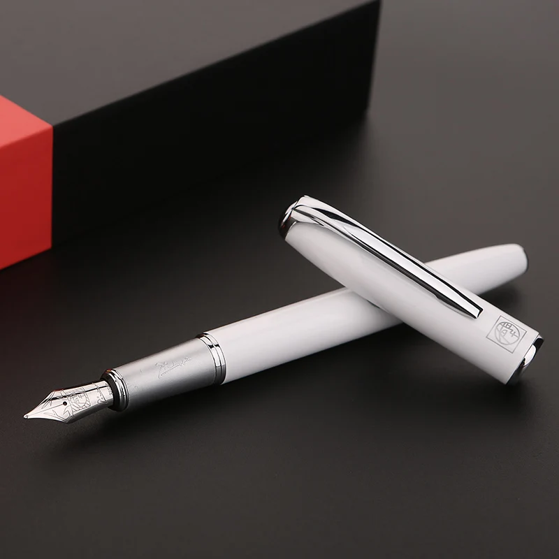 Перламутровые ручки Picasso PS916 лаковые белого цвета бесплатная доставка|fountain pen|nib