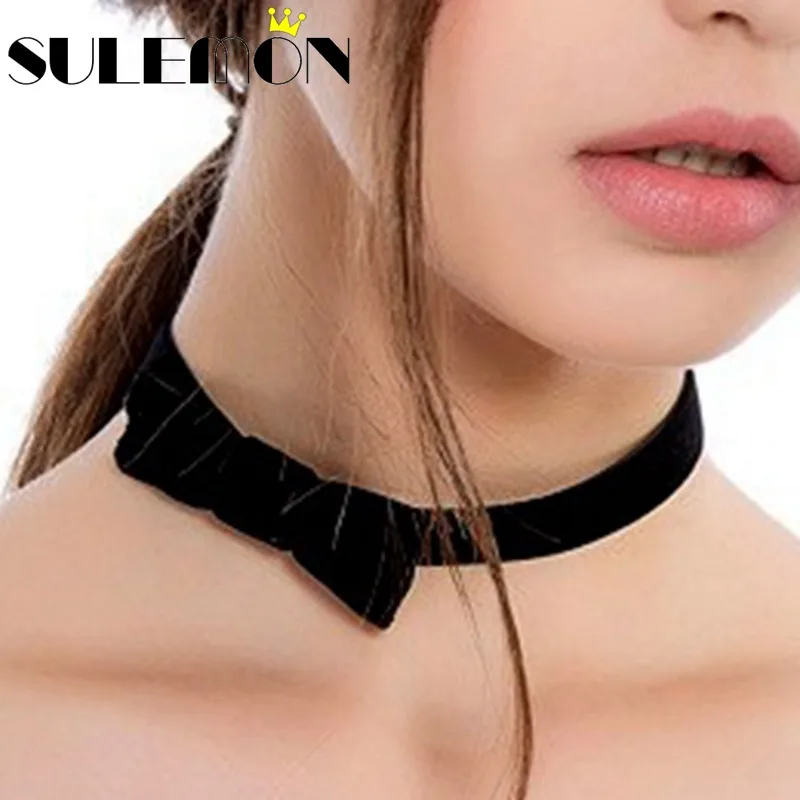 SULEMON Женская чокер Модная бижутерия Femme кружевные Чокеры ожерелья для женщин