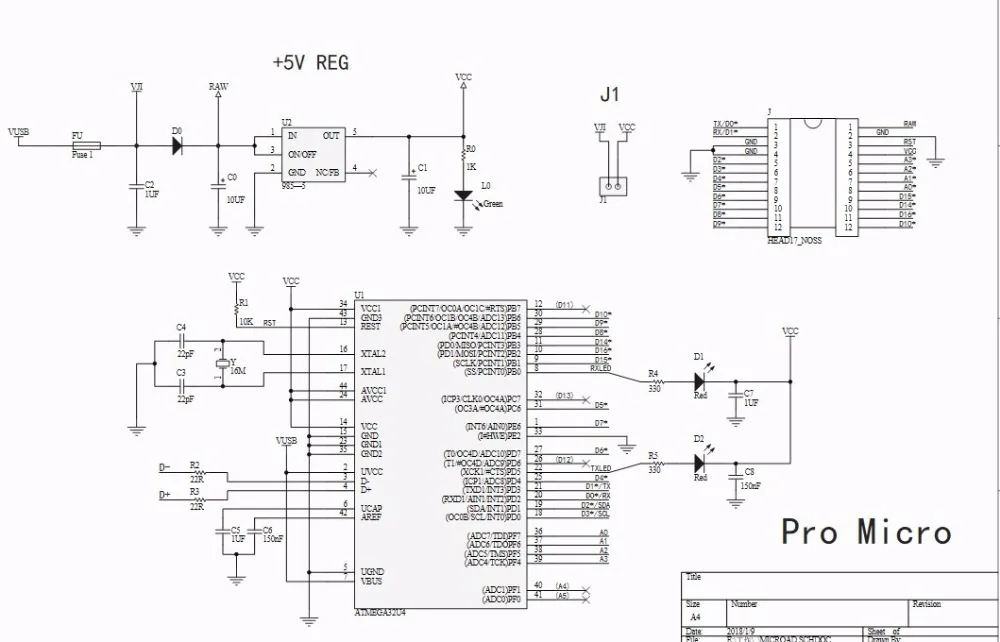 1 шт. tenstar Robot Pro Micro с Загрузчиком черный/синий ATmega32U4 5 В/16 МГц модуль контроллера Mega32U4 leonardo для arduino