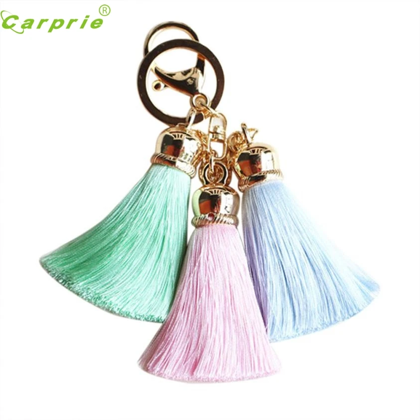 CARPRIE Ice Silk Tassel Pompom Автомобильная Сумочка с брелоком для ключей Oct18 2018|Кольца