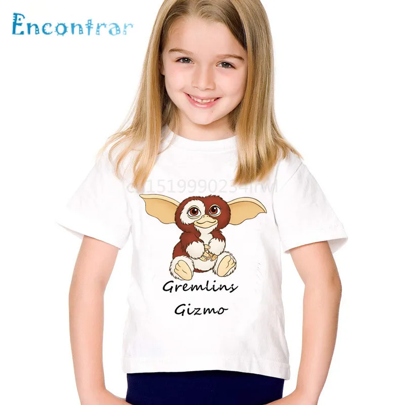 Модная детская забавная футболка с принтом Gremlins Gizmo детские летние футболки