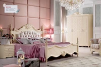 8011b factory price wholesale price good quality bedroom furniture luxurious king size princess bed wooden bed double bed