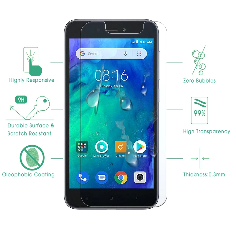 Защитное стекло закаленное для Xiaomi Redmi Go 2 шт.|Защитные стёкла и плёнки телефонов| |