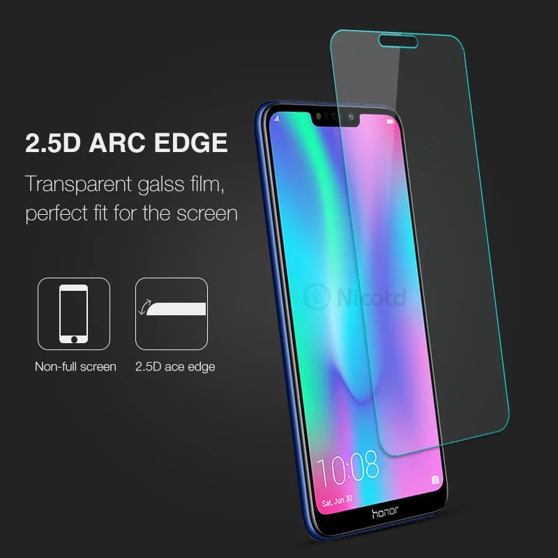 Закаленное Стекло для huawei honor 8C Стекло huawei honor 7A 7C 8X9 10 lite Экран протектор для huawei Y9 Y5 Y6 Y7 Y8 Y9