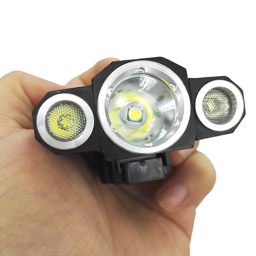 Walkefire 5000lm 3 светодиодная передняя фара для велосипеда Перезаряжаемые светодиодный светильник Перезаряжаемые горы Mtb велосипедные аксессуары лампы+ 18650 Батарейный блок