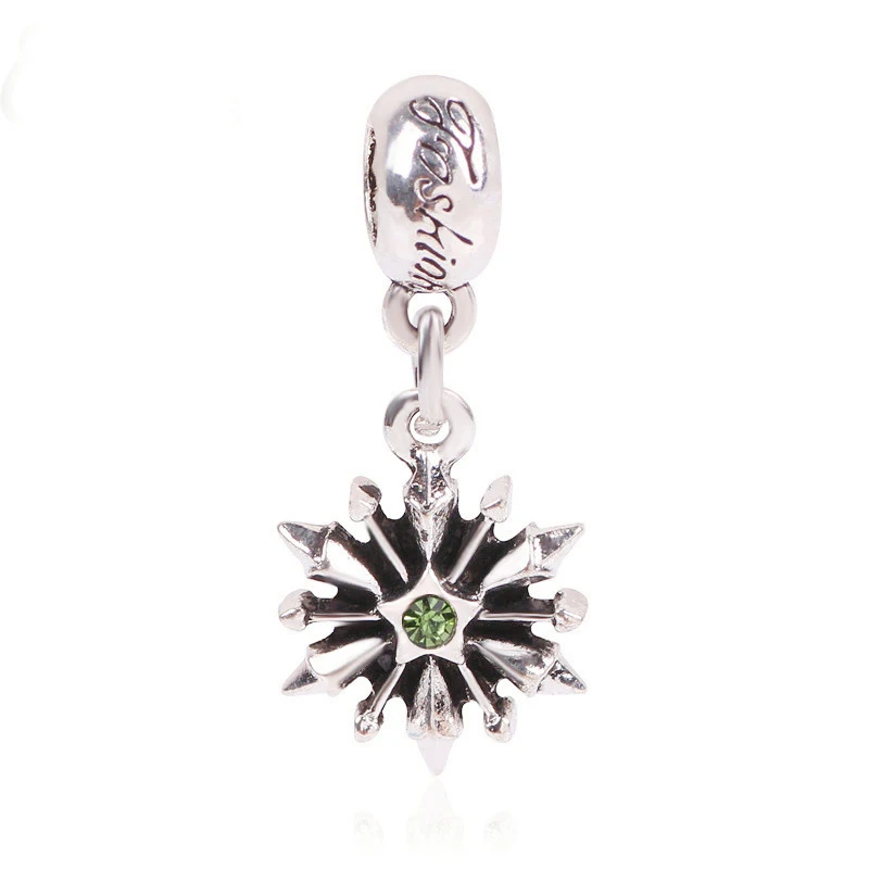 B-064 Ranqin оригинальная мода Европейский Шарм Снег подвеска-бусы серии Fit Pandora кулоны браслеты Сделай Сам Pandora ювелирные изделия - Цвет: B-064