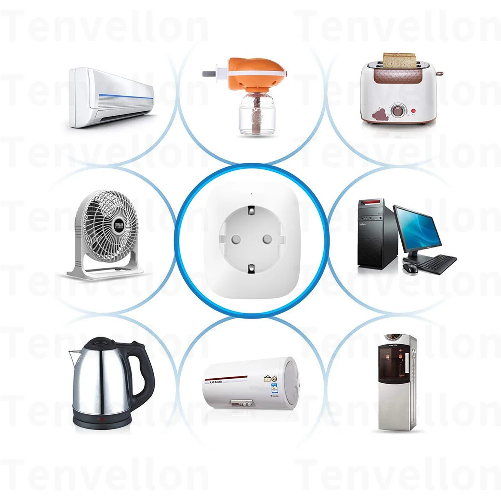 Smart мощность разъем 4 шт. мини Wi Fi ЕС Plug Outlet поддержка Alexa Google дома с таймером телефон дистанционное управление домашней автоматизации