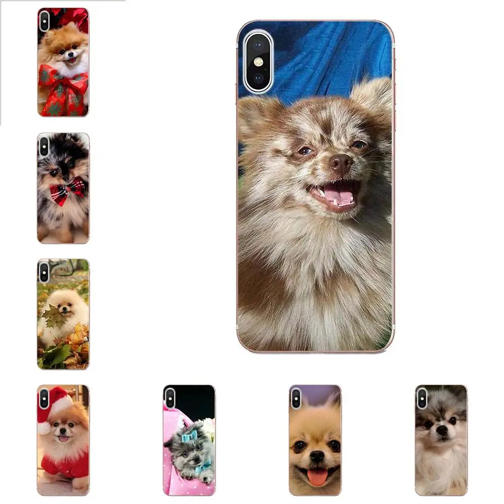 Pomeranian Dogs милая мягкая коробка для звонков Huawei P7 Honor 4C 5A 5C 5X 6 6C 6A 6X 7 7X 8 9 V8 V10 Y3II Y5II Y6II G8