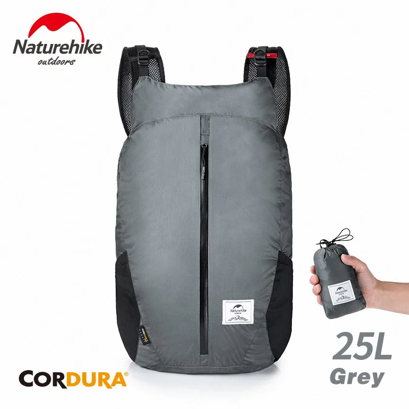 Grey Naturehike открытый рюкзак походные рюкзаки складная дорожная сумка для упаковки легкий Водонепроницаемый рюкзак Climibng дорожная школьная сумка - Цвет: Grey