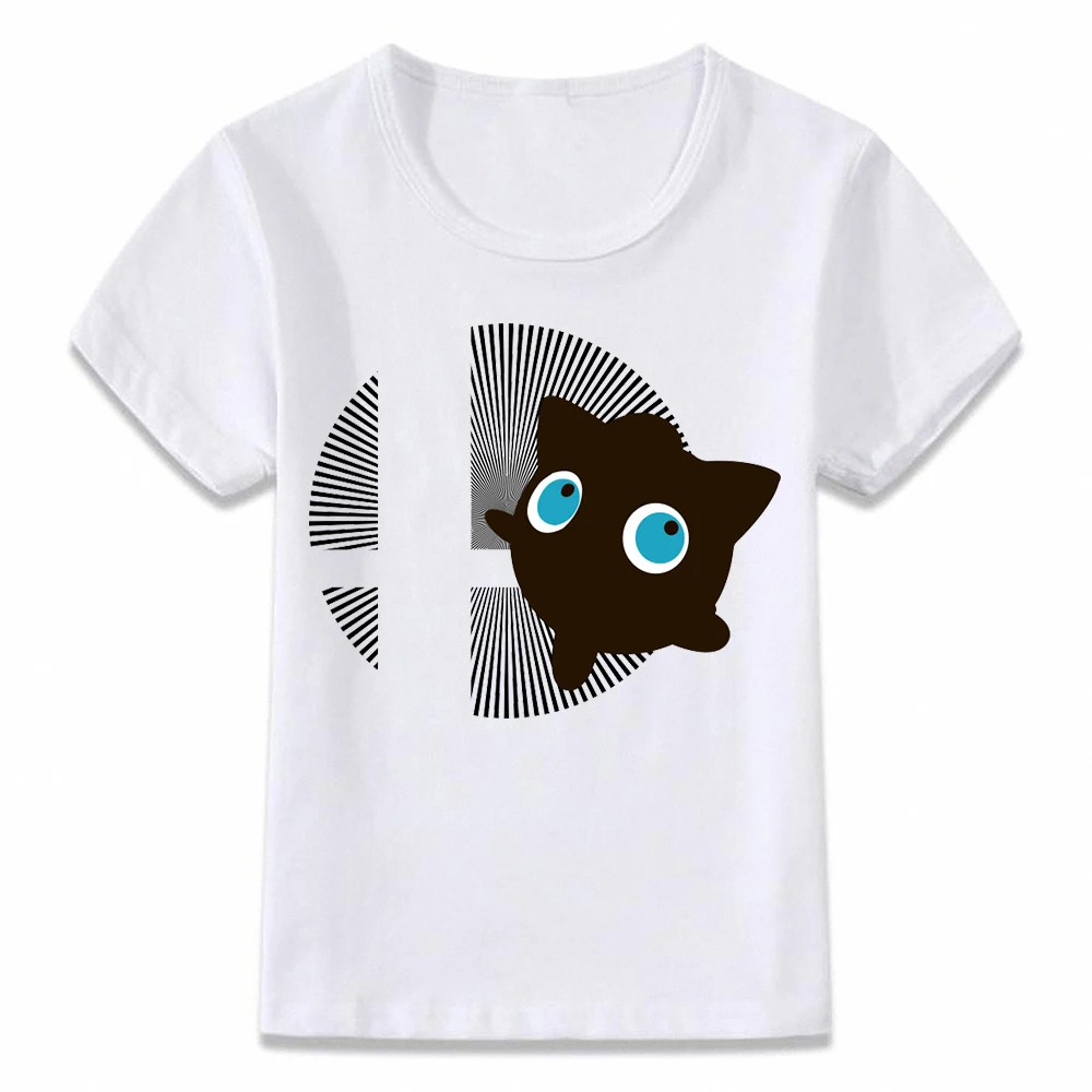 3T049U Детская одежда с героями мультфильма Angry буфами на рукавах Jigglypuff футболка для мальчиков и девочек ясельного и дошкольного возраста рубашки с коротким рукавом - Цвет: 3T049U