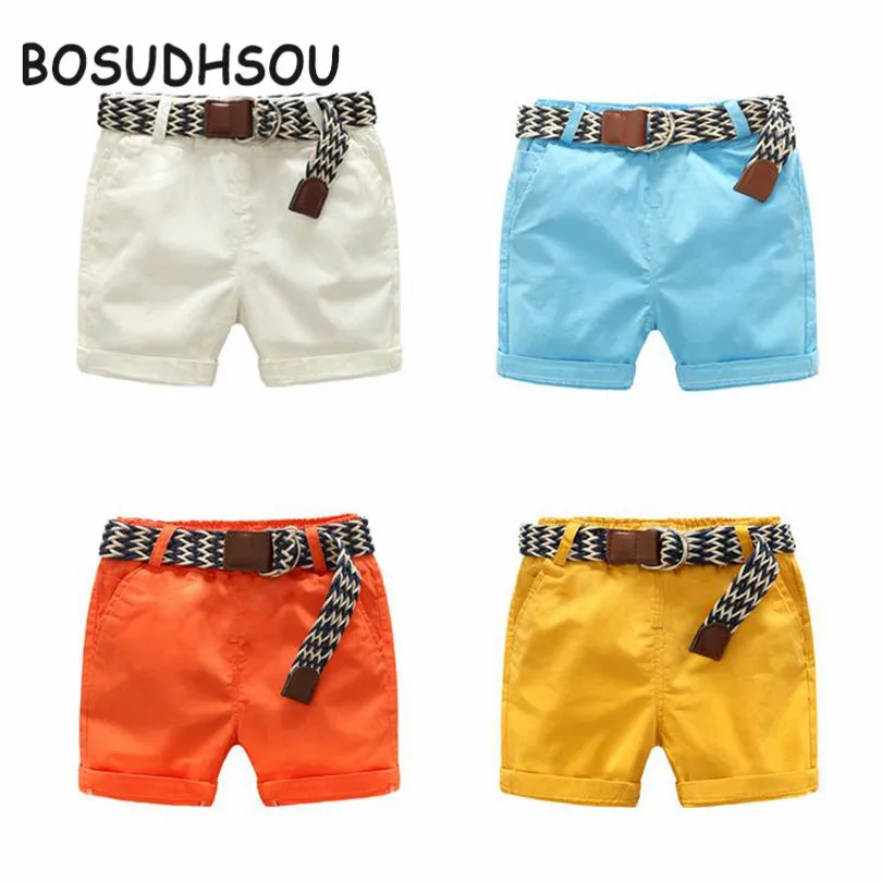 Bosudhsou/Повседневные Шорты Для маленьких мальчиков дизайнерские Короткие штаны