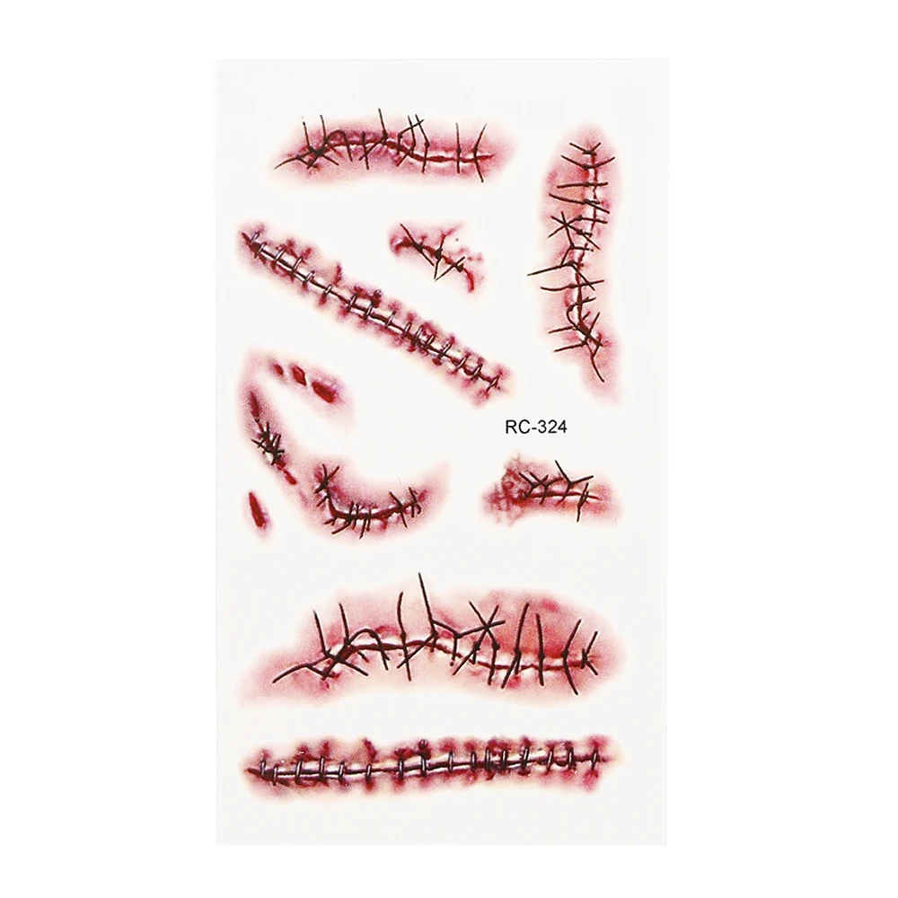 1 шт. декоративная наклейка для татуировок на Хэллоуин|Временные тату| |