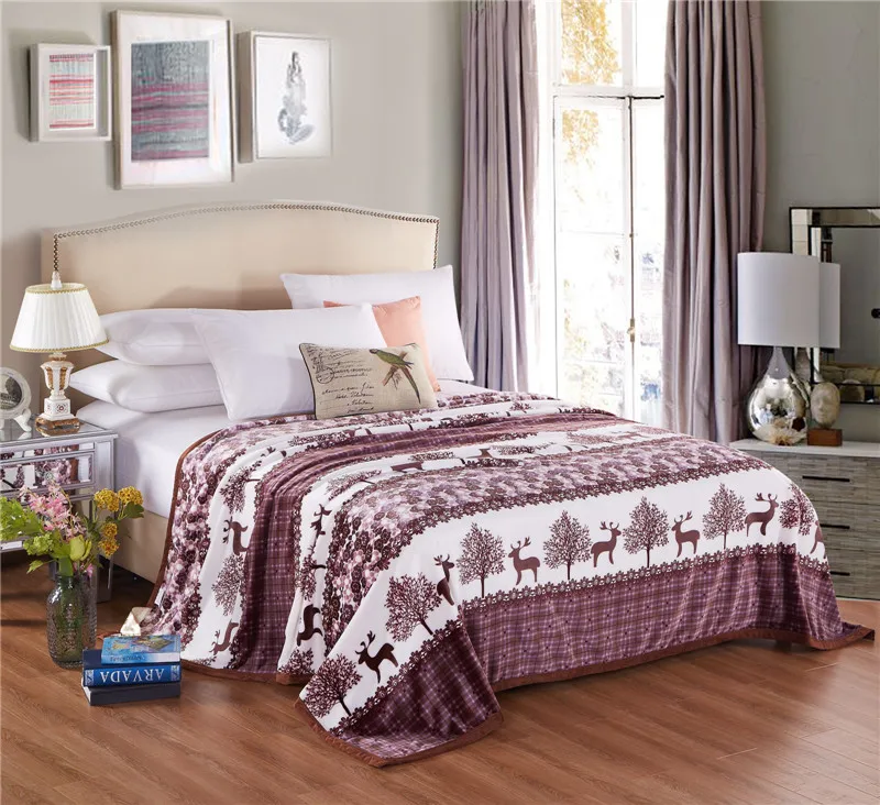 Высокое качество Одеяло коралловый флис Ткань Одеяла удобные весна/осень мягкие