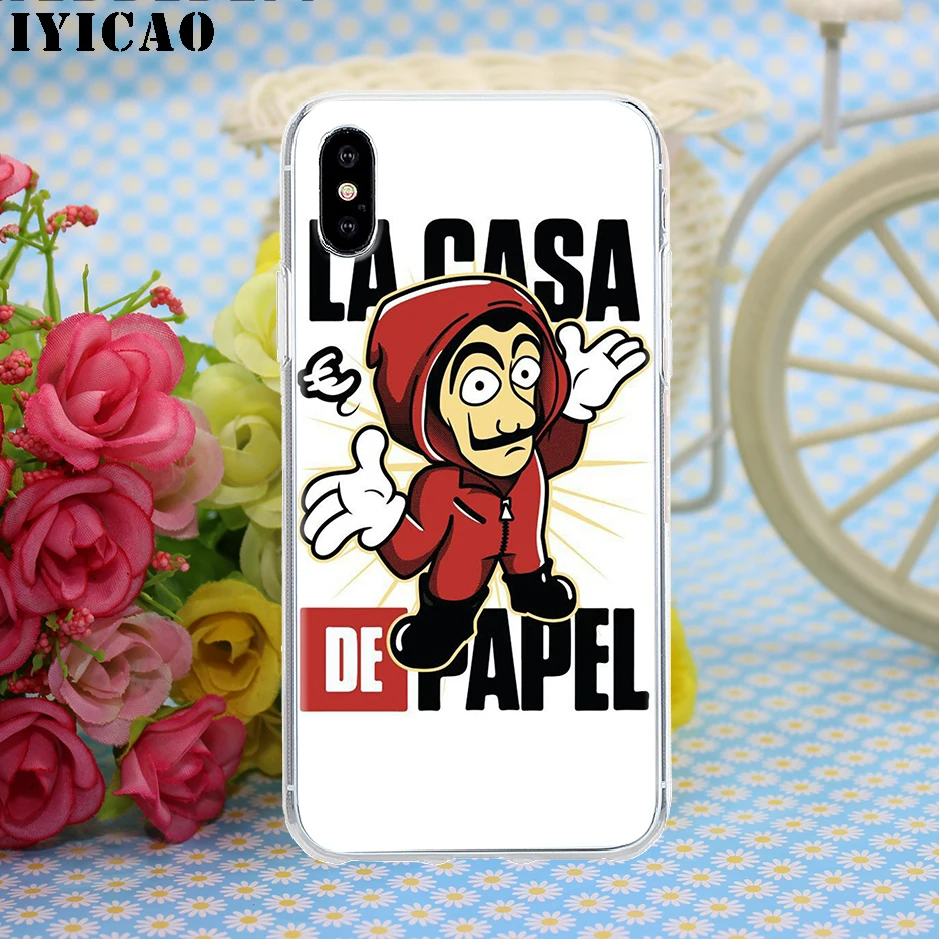 Жесткий чехол IYICAO La Casa de papel для Iphone 4 4s 5 5S Se 6 7plus 8 8Plus X XS MAX XR 6s Plus 11 pro max | Мобильные