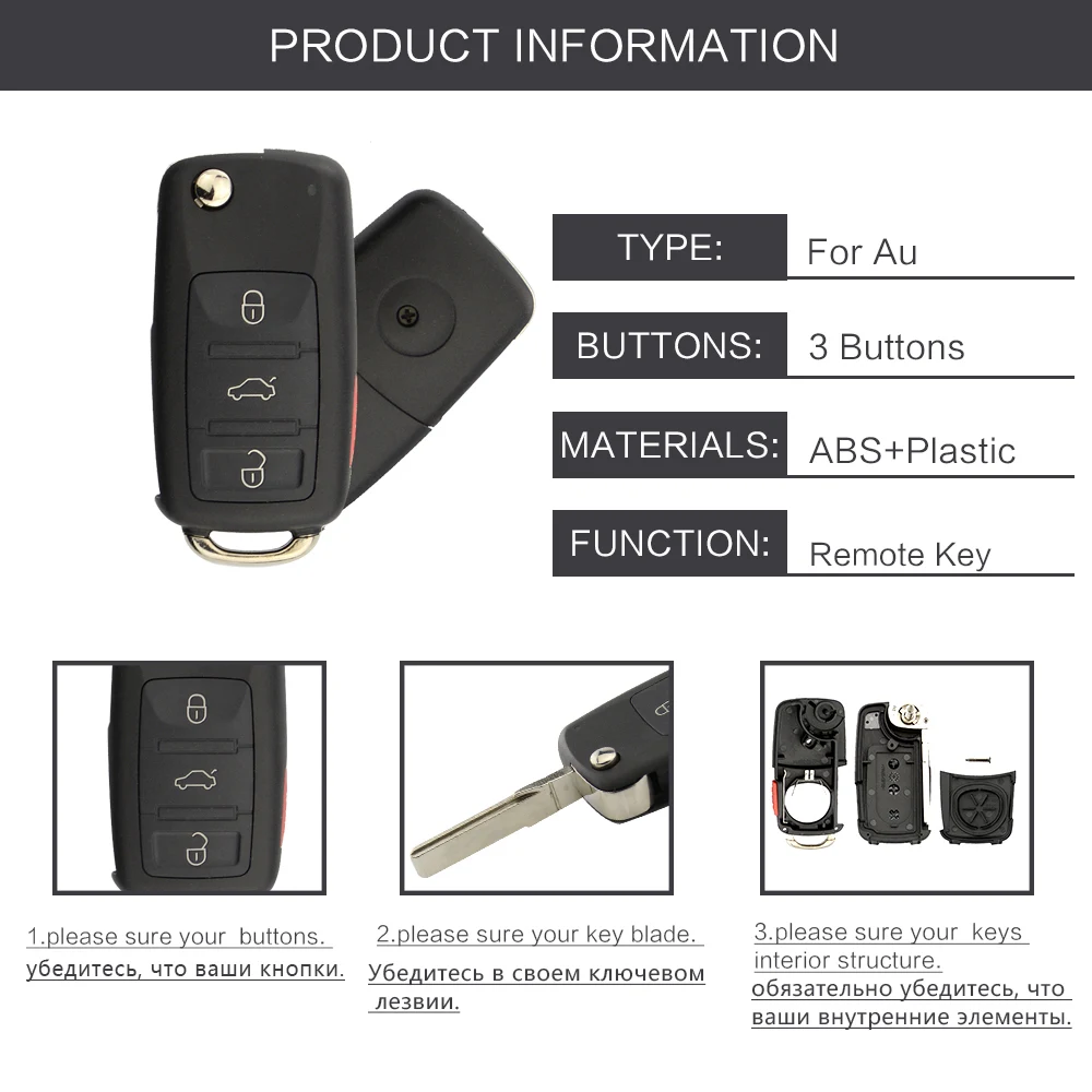 OkeyTech 3+ 1 Panic 4 кнопки флип дистанционного ключа автомобиля оболочки для VOLKSWAGEN VW Touareg Switchblade авто Замена чехол Крышка Fob