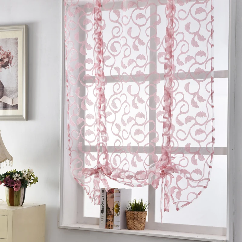 Кухонные короткие занавески прозрачные Занавески белые оконные для двери