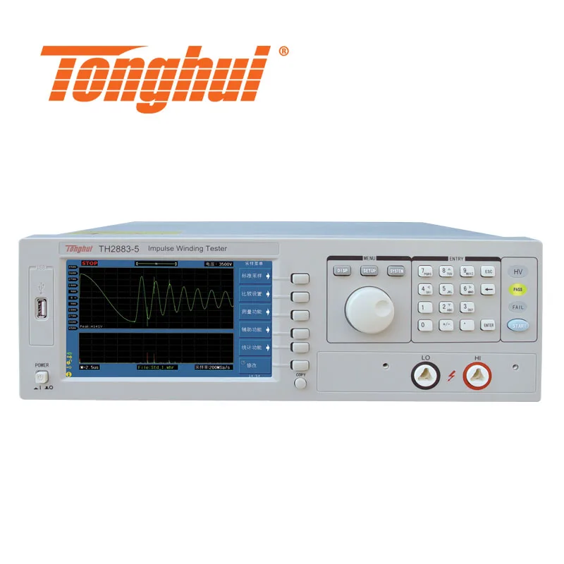 TONGHUI TH2883-5 импульсный тестер обмотки может проверить частоту дискретизации волны индуктивности 10mH