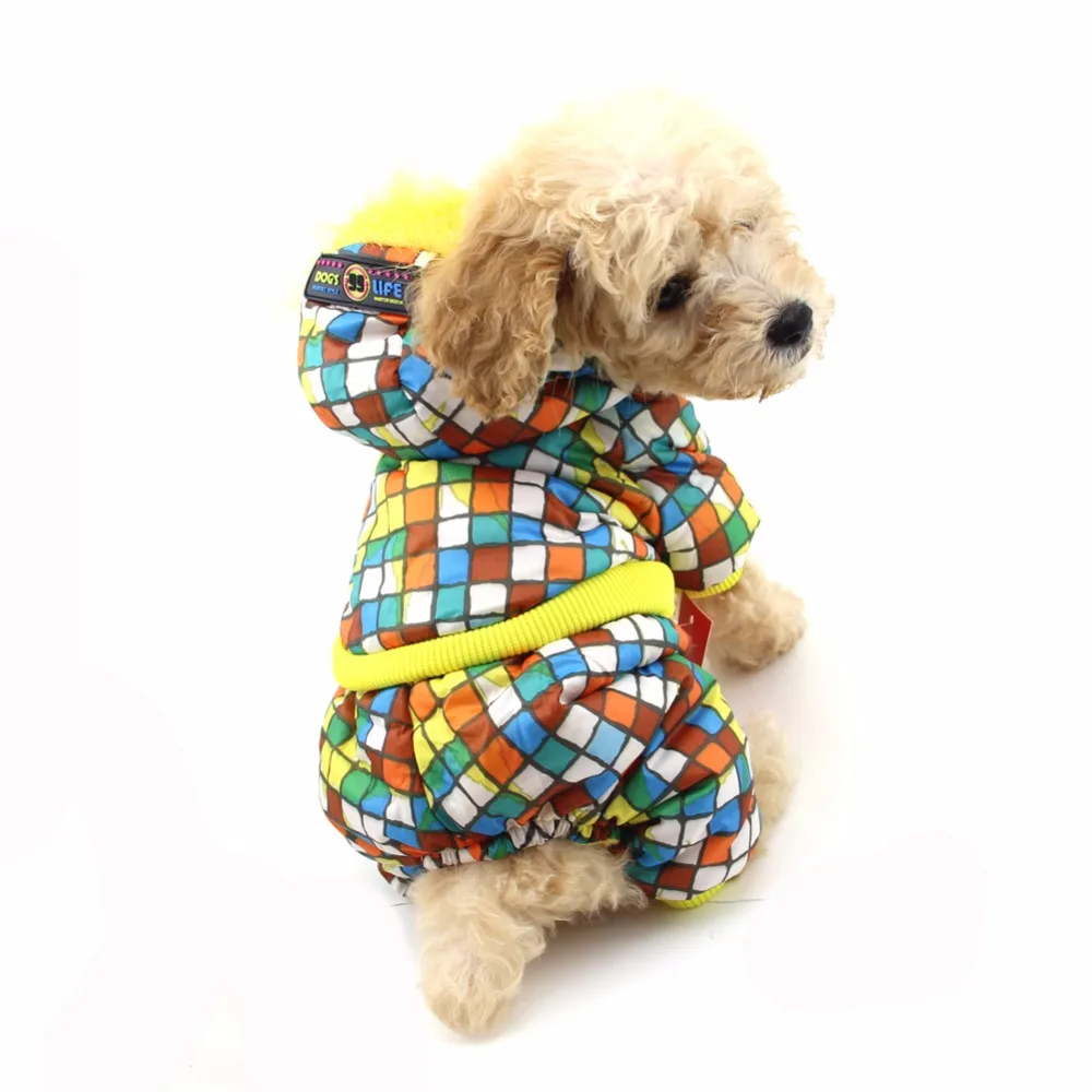 Крутая керамическая Одежда для собак Комбинезоны женский костюм теплая зимняя