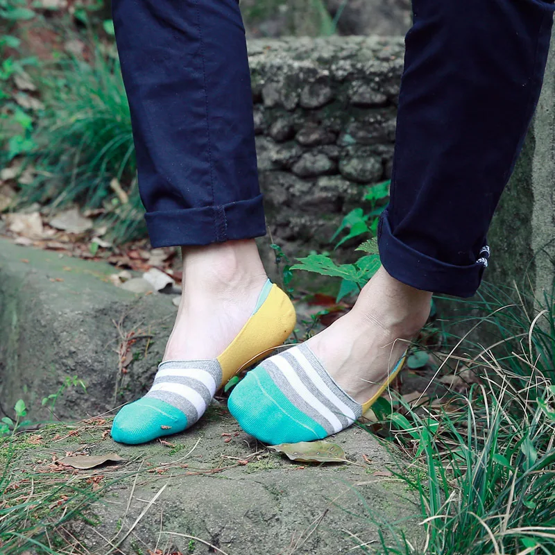 10 Пар/лот мужчины носки летом взрыв цвета бахромой лодка хлопчатобумажные завода