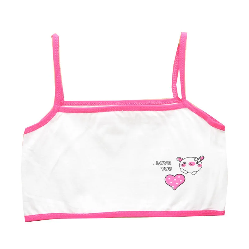 Модный хлопковый спортивный бюстгальтер для девочек высокого качества без