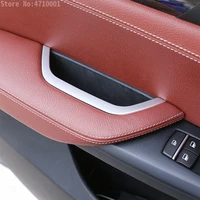 inner driverscar door armrest storage box frame cover trim abs chrome for bmw x3 f25 2011 2017x4 f26 2013 2017car styling