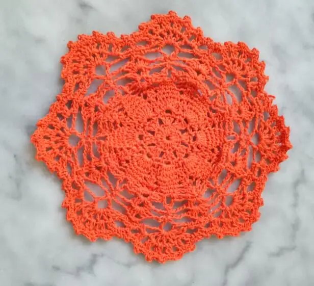 NEW round cotton placemat cup coaster mug kitchen Christmas table place mat cloth lace Crochet tea coffee doily dish glass pad Дом и сад