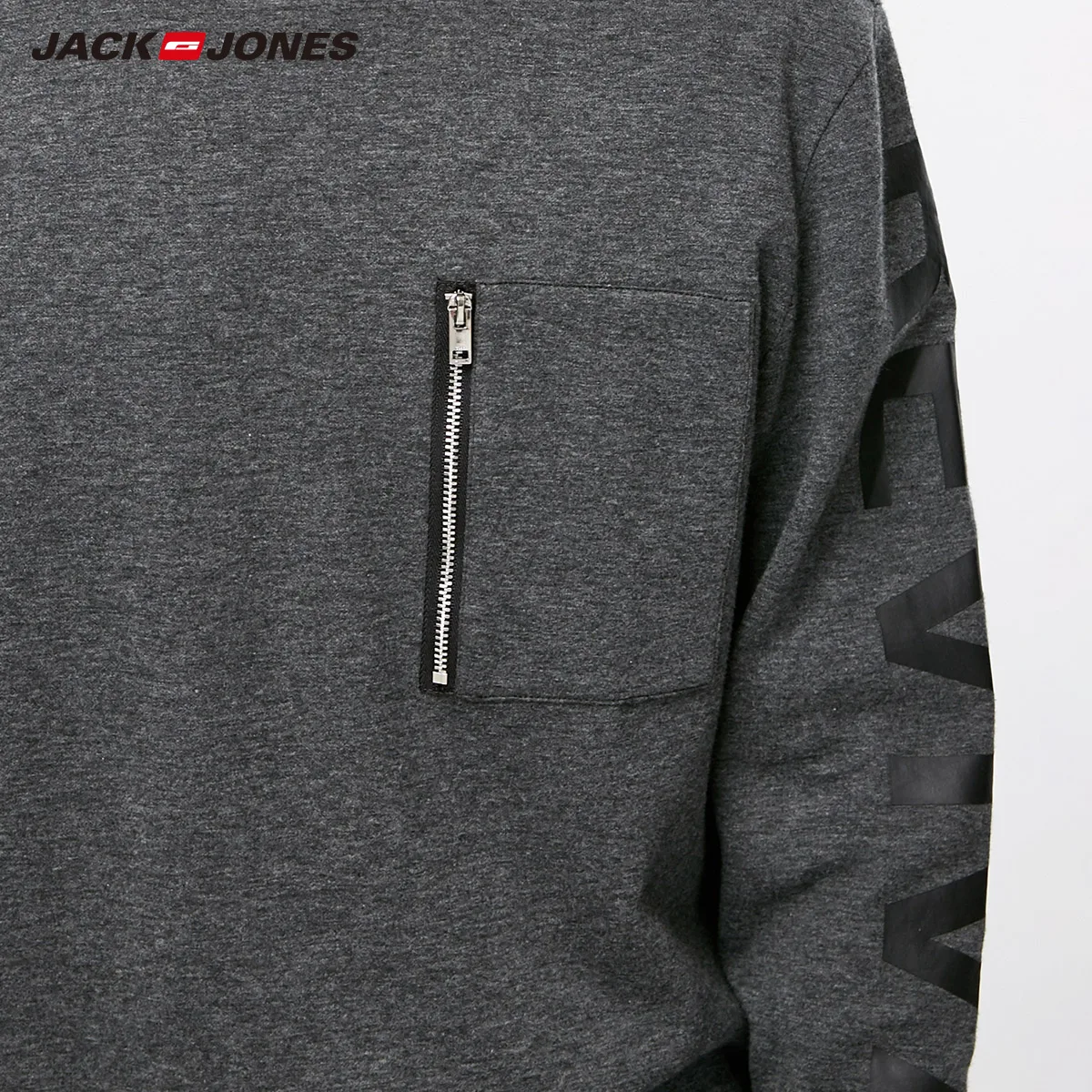 Jack Jones новый модный Повседневный пуловер с круглым вырезом и принтом букв для