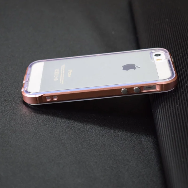 Rose Gold ITEUU 5S 5 SEPremium PC рамка+ TPU чехол для iPhone 5 5S SE чехол s противоударный прозрачный, мягкий чехол - Цвет: Rose Gold
