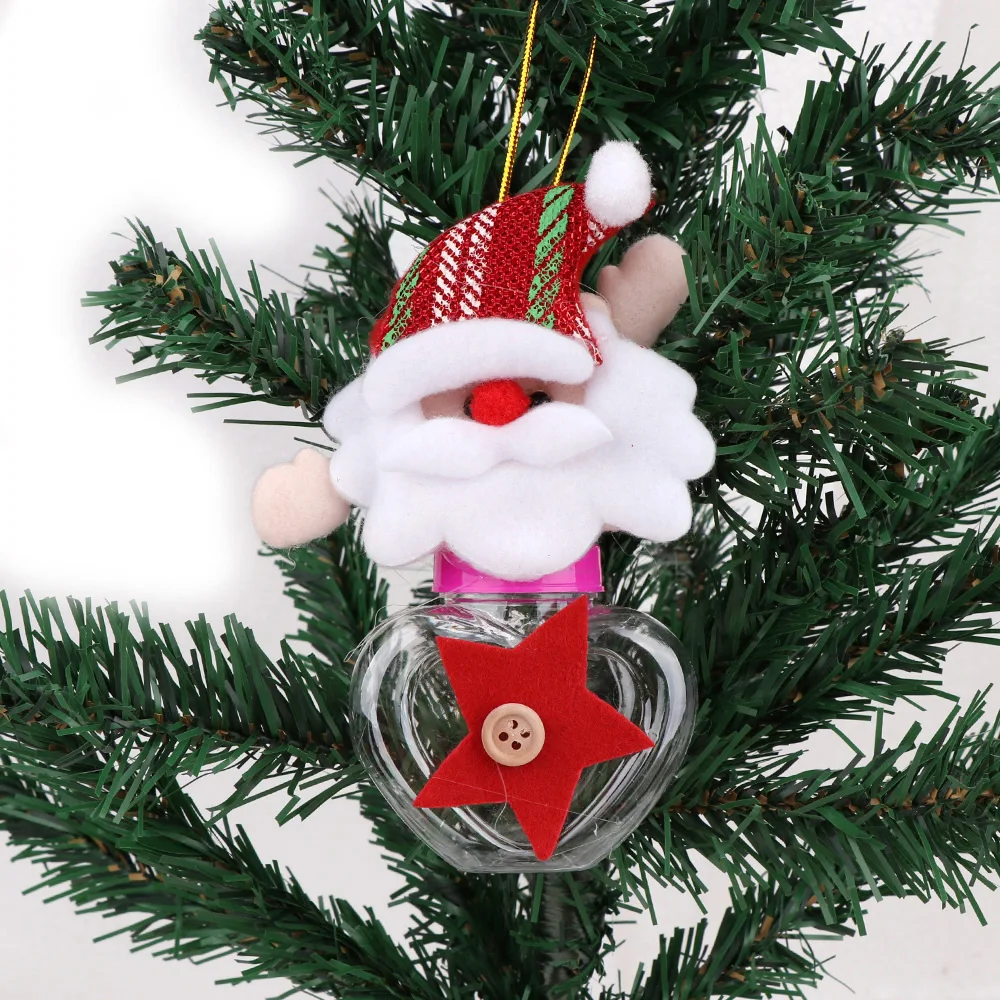 4Style Plush Santa Claus Snowman Christmas Gift Boxes Kids Candy Jar Bottle Decoration Party Favors New Year Decor | Дом и сад