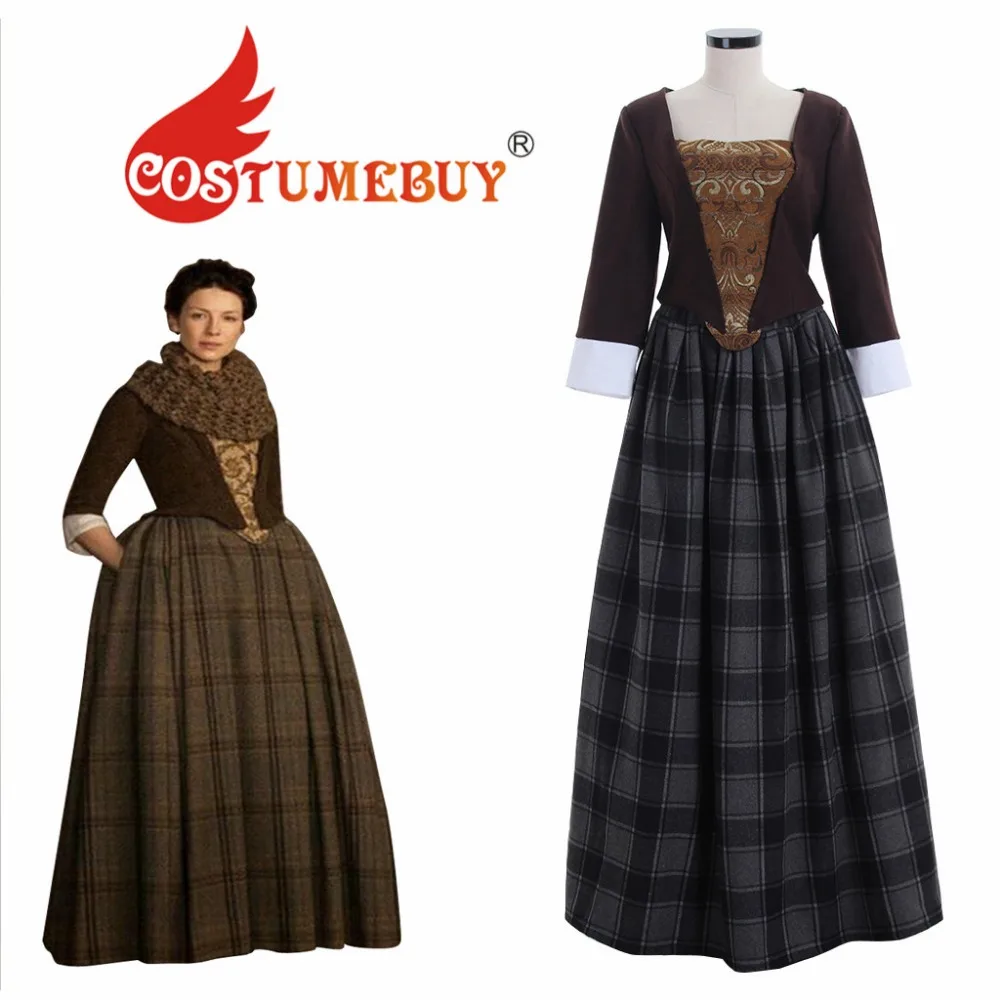 CostumeBuy Outlander Jenny Fraser Murray платье Outlander для женщин средневековый Викторианский Хэллоуин Косплей Костюм Любой Размер L920