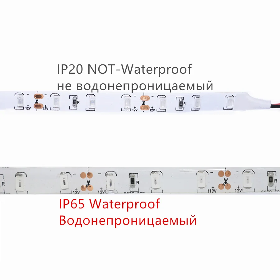 Khaosen водонепроницаемый IP65 Светодиодная лента гибкий светильник высокой яркости Рождество 0,5 м 1 м 2 м 3 м 4 м 5 м синий красный зеленый белый теплый белый