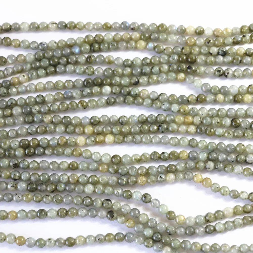 Natural imported labradorite stone 4mm 6mm 8mm 10mm 12mm round loose beads elegant diy Jewelry making findings 15inchB104 | Украшения и