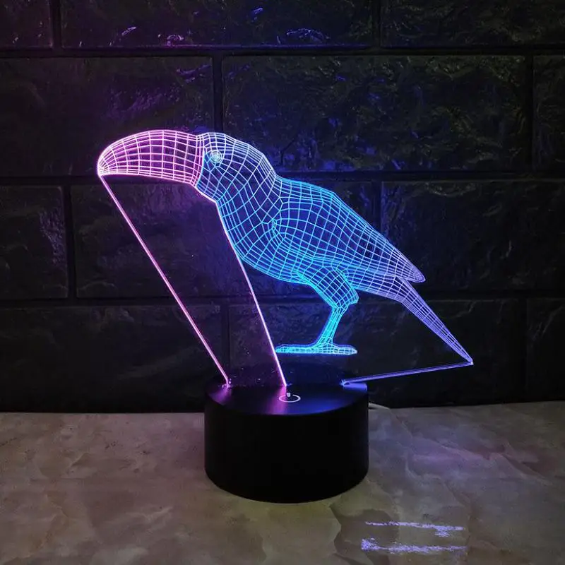 Beaks 3d ночник Рождественское украшение Прекрасная лампа Новинка детская комната