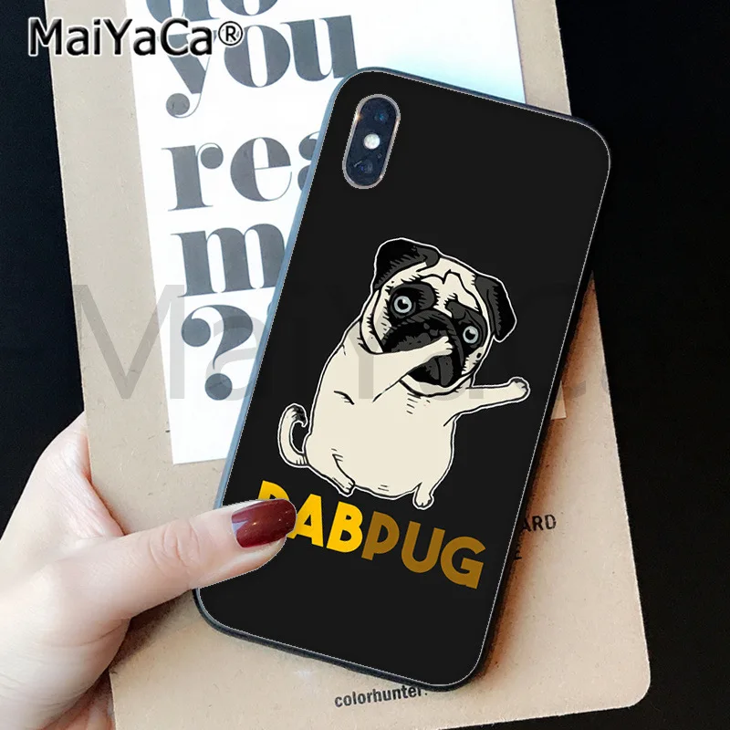 MaiYaCa Мопс Собака увидев вещи собака DIY окрашенный красивый чехол для телефона для iphone 11 pro 8 7 66S Plus X XS MAX 5S SE XR
