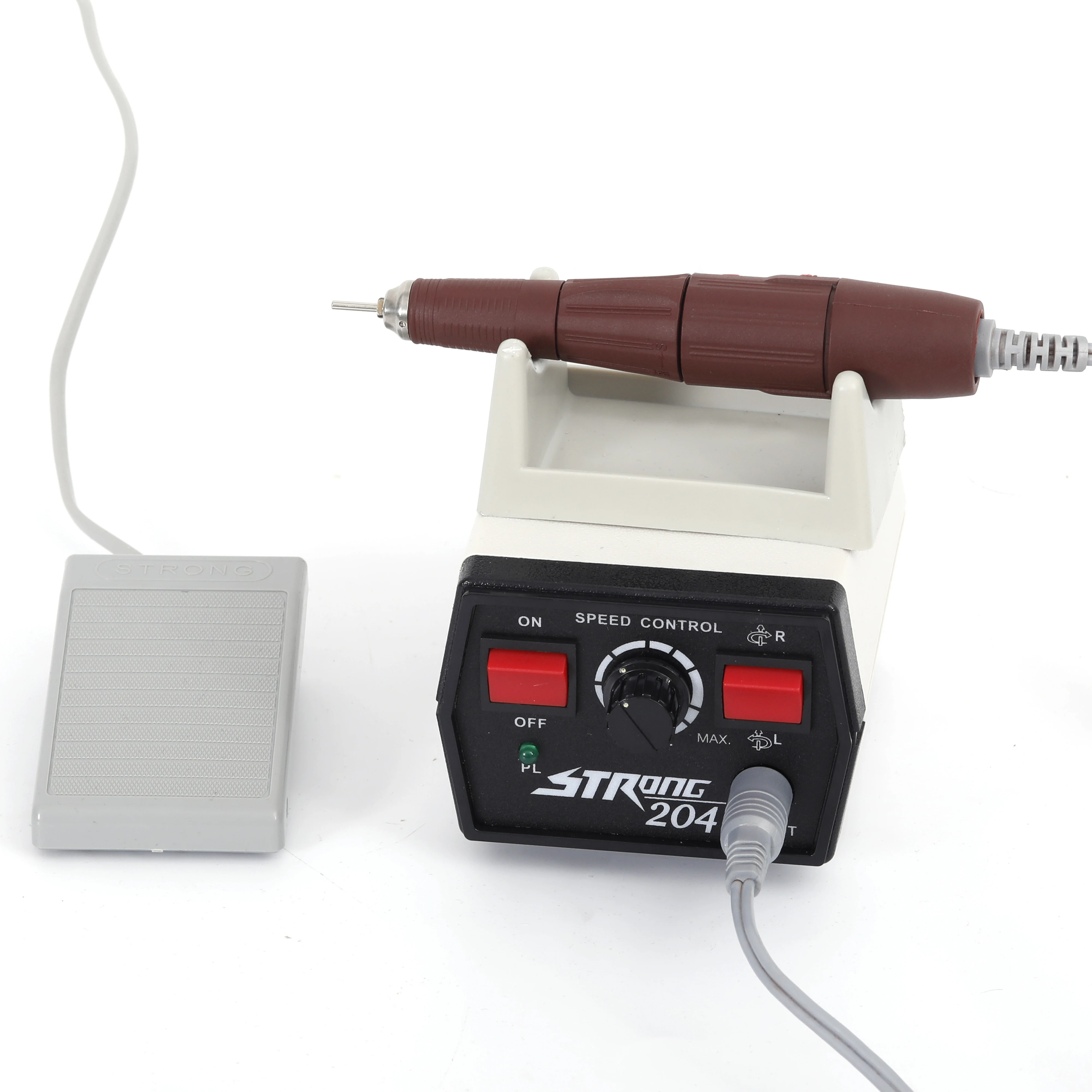 Фрезер Strong 45000 + 102LN Электрический Маникюрный 65 Вт 204 об./мин.