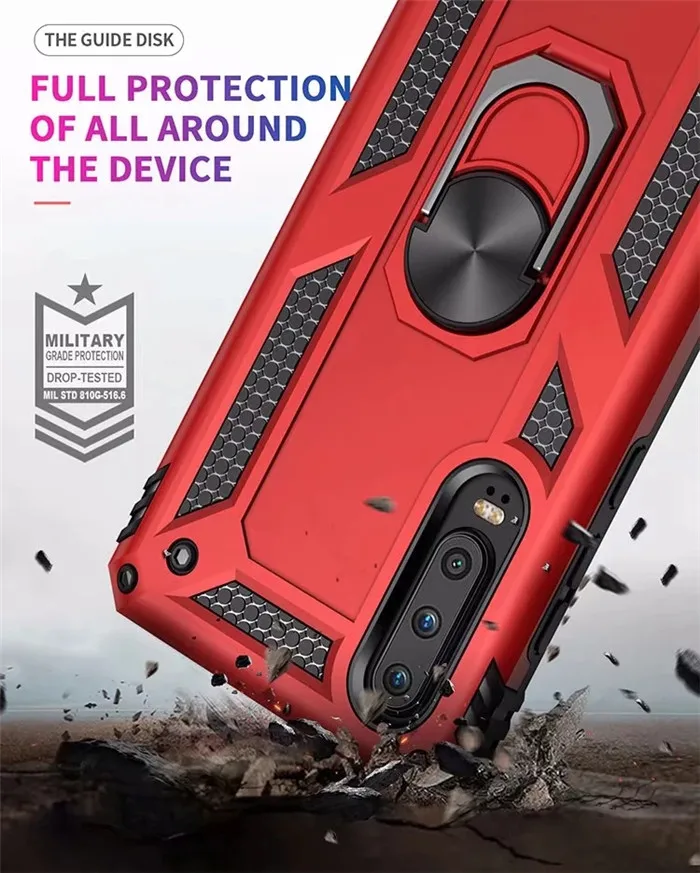 Чехол для Huawei P30 Pro автомобильный держатель подставка магнитный кронштейн чехол с