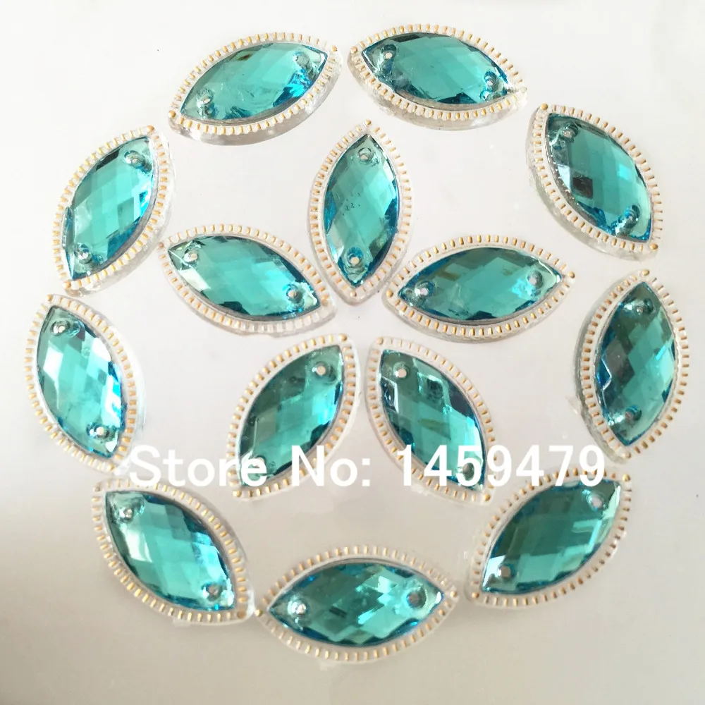 Светильник голубые бусины 10X17 мм 150 шт. алмазные кристаллы со стразами акриловые