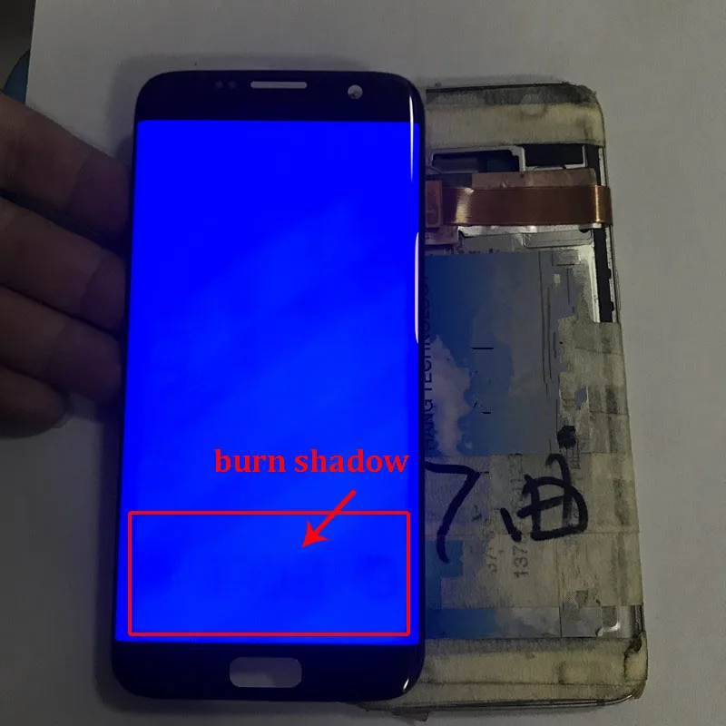 Тестовый ЖК-дисплей для samsung S7 edge, ЖК-дисплей для S7 edge, G935, G935F, сжигание теней, ЖК-экран, сенсорный дигитайзер