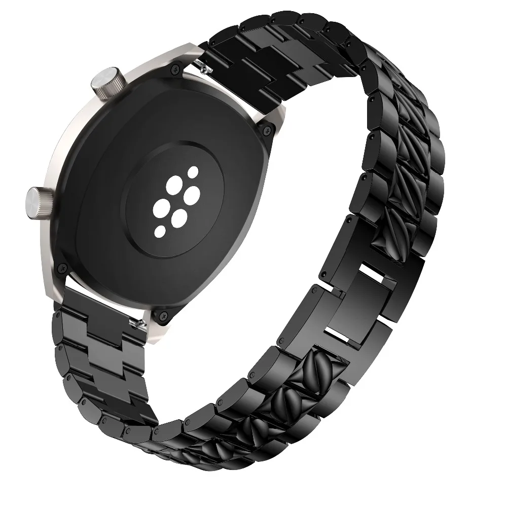 22 мм ремешок из сплава для Samsung Gear S3 Classic Frontier Galaxy Watch 46 Huawei GT 2 Смарт наручных